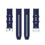 For Amazfit GTR 2e / GTR 2 22mm Silicone Watch Band with Silver Buckle(Midnight Blue) - Image 3