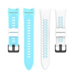 For Samsung Galaxy Watch4 Classic 42mm / 46mm Two-color Silicone Strap Watch Band(White Sky Blue) - Image 2