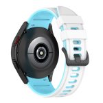 For Samsung Galaxy Watch4 Classic 42mm / 46mm Two-color Silicone Strap Watch Band(White Sky Blue) - Image 4