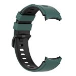 For Samsung Galaxy Watch4 Classic 42mm / 46mm Two-color Silicone Strap Watch Band(Olive Green Black) - Image 4