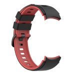 For Samsung Galaxy Watch4 Classic 42mm / 46mm Two-color Silicone Strap Watch Band(Black Red) - Image 4