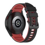 For Samsung Galaxy Watch4 Classic 42mm / 46mm Two-color Silicone Strap Watch Band(Black Red) - Image 5