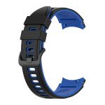 For Samsung Galaxy Watch4 Classic 42mm / 46mm Two-color Silicone Strap Watch Band(Black Blue) - Image 2