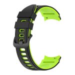 For Samsung Galaxy Watch4 Classic 42mm / 46mm Two-color Silicone Strap Watch Band(Black Lime Green) - Image 2