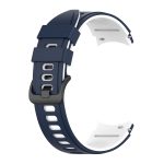 For Samsung Galaxy Watch4 Classic 42mm / 46mm Two-color Silicone Strap Watch Band(Blue White) - Image 2