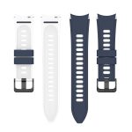 For Samsung Galaxy Watch4 Classic 42mm / 46mm Two-color Silicone Strap Watch Band(Blue White) - Image 3