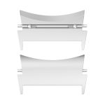 For Samsung Galaxy Watch 5 / Watch 5 Pro / Watch 4 / Watch 4 Classic 1 Pair Universal Metal Watch Band Connectors(Silver) - Image 2