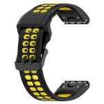 For Garmin Enduro2 / Tactix7 26mm Reverse Buckle Two-color Silicone Watch Band(Black Yellow) - Image 5