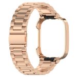 For Xiaomi Redmi Watch 3 / Mi Watch Lite 3 2 in 1 Three-bead Metal Watch Band with Watch Frame(Rose Gold) - Image 6