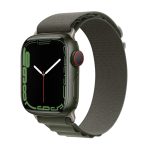 WiWU Nylon Loop Watch Band For Apple Watch Series 9&8&7 41mm / SE 3&SE 2&6&SE&5&4 40mm / 3&2&1 38mm(Green)