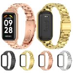 For Redmi Band 2 Mijobs Metal Shell + Three-Bead Stainless Steel Watch Band(Black) - Image 2