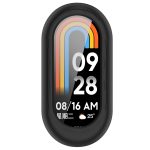 For Xiaomi Mi Band 8 Pure Color Silicone Watch Protective Case(Black)