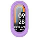For Xiaomi Mi Band 8 Pure Color Silicone Watch Protective Case(Purple)