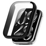For Xiaomi Mi Band 8 Pro PC + Tempered Glass Film Integrated Watch Protective Case(Black)