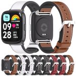 For Redmi Watch 3 Lite / Watch 3 Active Mijobs TPU Leather Watch Band(Red Silver) - Image 2