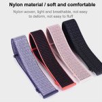 For Samsung Galaxy Watch 42mm Nylon Braided Watch Band    (ΡΟΖ ΣΚΟΥΡΟ ) - Image 4