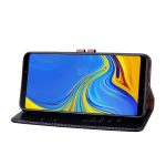 Business Style Oil Wax Texture Οριζόντια δερμάτινη θήκη για Samsung Galaxy A9 (2018) / A9s, με θήκη & υποδοχές για κάρτες & πορτοφόλι c(Μαύρο) - Image 4