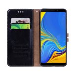 Business Style Oil Wax Texture Οριζόντια δερμάτινη θήκη για Samsung Galaxy A9 (2018) / A9s, με θήκη & υποδοχές για κάρτες & πορτοφόλι c(Μαύρο) - Image 5