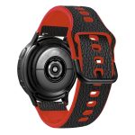 For Huawei Watch GT Runner / Watch GT 3 46mm TPU +Lychee Pattern Leather Watch Band(Red) - Image 2