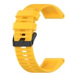 For Garmin Fenix 7X 26mm Horizontal Texture Silicone Watch Band with Removal Tool(Yellow) - Image 5