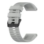 For Garmin Fenix 7X 26mm Horizontal Texture Silicone Watch Band with Removal Tool(Grey) - Image 5