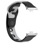 For Redmi Watch 4 Stitching Dual Color Silicone Watch Band(Black Gray) - Image 4
