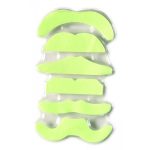 Αποκριάτικο Αξεσουάρ Μουστάκια φωσφορίζοντα 6σχδ