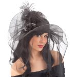 Καπελίνα Μαύρη με Τούλι