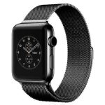 Για Apple Watch 42mm Milanese Loop Μαγνητικό λουράκι  από ανοξείδωτο ατσάλι (Μαύρο)