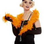 Αποκριάτικο Αξεσουάρ Φτερό Μποα Πορτοκαλί