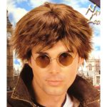 Αποκριάτικη Καστανή Κοντή Περούκα