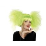 Αποκριάτικη Περούκα Κοτσίδα Άφρο (Πορτοκαλί)