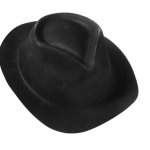 Καπέλο πλαστικό Καβουράκι μαύρο Carnavalista