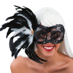 Μάσκα Ματιών Με Δαντέλα και Φτερό