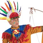 Αποκριάτικα Φτερά Ινδιάνου Πολύχρωμα