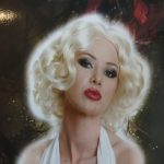 Αποκριάτικη Περούκα Καρέ Ξανθιά HOLYWOOD