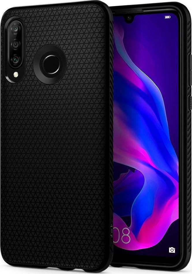 Spigen Liquid Air Back Cover Matte Black (Huawei P30 Lite) - Image 1