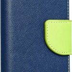 Fancy Book Δερματίνης Navy/Lime (Redmi Note 9T)