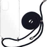 Back Cover Σιλικόνης με Λουράκι Διάφανη / Λευκό (Poco F3)