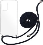 Back Cover Σιλικόνης με Λουράκι Διάφανη / Λευκό (Poco F3)