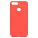 FORCELL Soft Touch Back Cover Σιλικόνης Κόκκινο ( Huawei Y7 Prime 2018)
