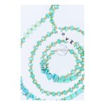 Κρεμαστό τηλέφωνο STONE / μήκος σχοινιού 82cm (41cm στη θηλιά) / γύρω από το λαιμό - τιρκουάζ - Image 3