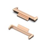For Huawei Watch Fit 2 2 in 1 Metal Watch Band Connectors (Rose Gold)