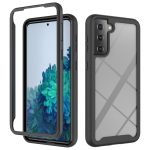 For Samsung Galaxy S21 Plus 5G Starry Sky Solid Color Series Shockproof PC + TPU Protective Case(Black)