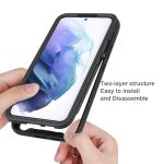 For Samsung Galaxy S22 5G Starry Sky Solid Color PC + TPU Phone Case(Black) - Image 7