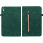 For Lenovo Tab M10 HD 2nd Gen TB-X306X Skin Feel Solid Color Zipper Leather Tablet Case(Green) - Image 2