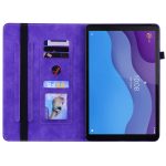 For Lenovo Tab M10 HD 2nd Gen TB-X306X Skin Feel Solid Color Zipper Leather Tablet Case(Purple) - Image 3