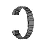 For Huawei Band 4 Pro (TER-B29S) / Band 3 Pro (TER-B29) / Band 3 (TER-B09) Three Beads Steel Wrist Strap Watchband(Black) - Image 4