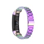 For Huawei Band 4 Pro (TER-B29S) / Band 3 Pro (TER-B29) / Band 3 (TER-B09) Three Beads Steel Wrist Strap Watchband(Colorful) - Image 2