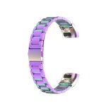 For Huawei Band 4 Pro (TER-B29S) / Band 3 Pro (TER-B29) / Band 3 (TER-B09) Three Beads Steel Wrist Strap Watchband(Colorful) - Image 3